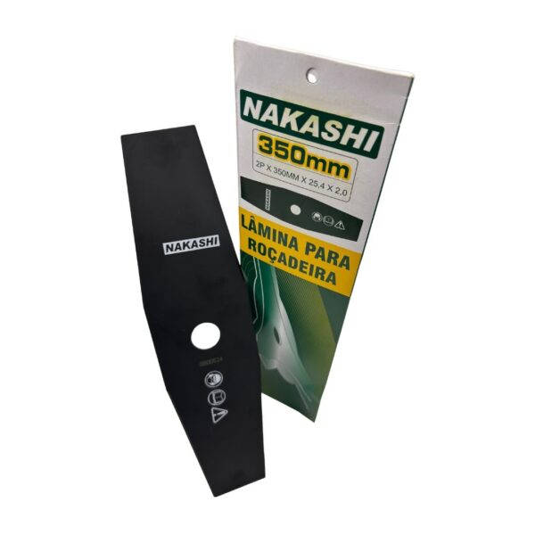 Lamina Para Roçadeira Nakashi 2p 350mm X 20,0mm X 2,0mm - Imagem 4