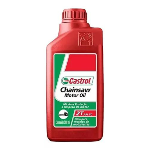 Óleo 2 tempos Castrol Chainsaw - Motosserras Roçadeiras - 500ml